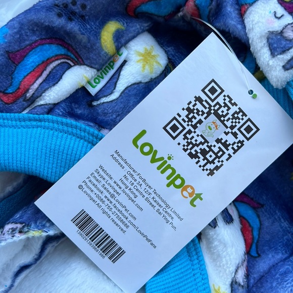 NWT LovinPet Jacket Warm Upgraded Flannel Size Small Pajamas PJ’s Pets clothes - Picture 6 of 13